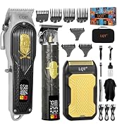 LQT Professional Cordless Hair Clippers and Precision Beard Trimmer Set for Men, Grooming Kit wit...