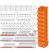 HORUSDY 238-Piece Pegboard Hooks Assortment, Pegboard Accessories with Pegboard Bins for Organizi...