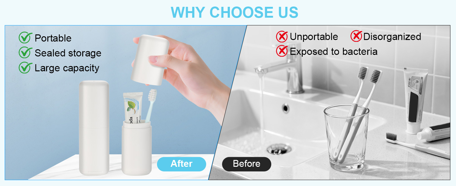 white toothbrush holder set