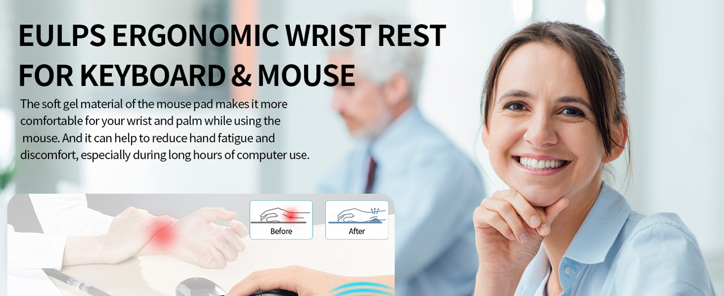 Keyboard wrist rest and mouse pad