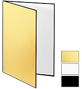 Meking 17" x 12"/43 x 30cm Light Reflector Photography Cardboard, 3-in-1 Studio Foldable Light Di...