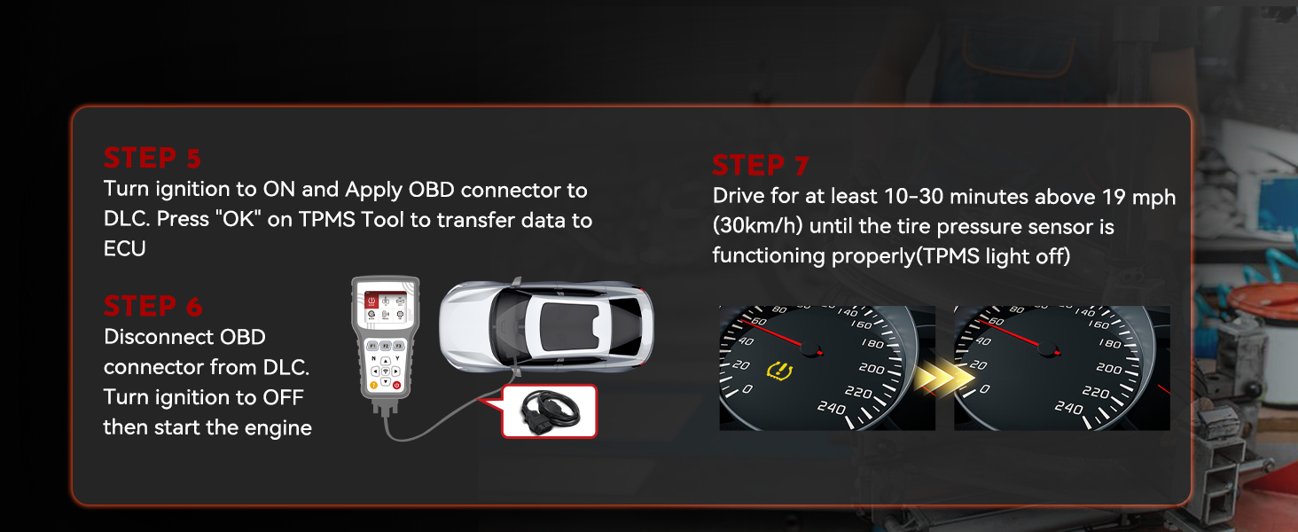 OBDII RELEARN STEP 5/6/7
