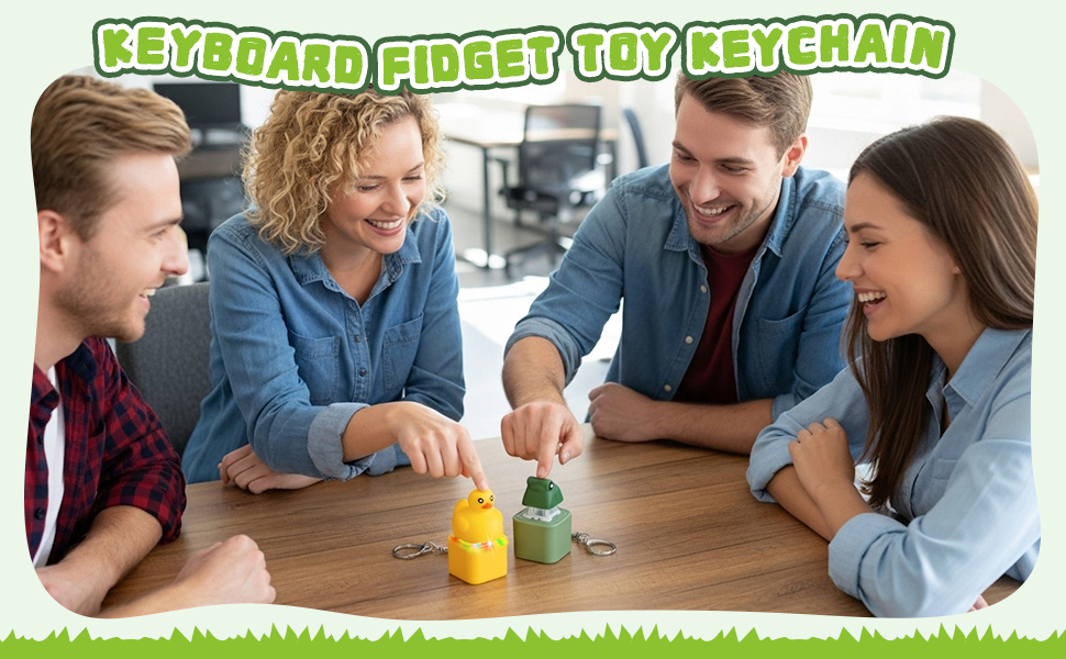 Keyboard Fidget Toy Keychain