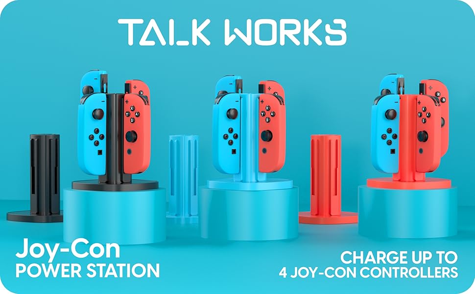TALK WORKS joycon power station, gaming organizer stand, gifts for gamers