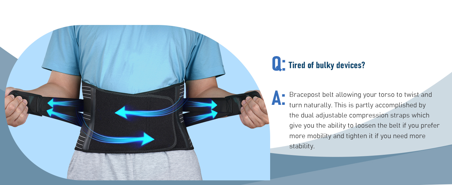 lumbar back brace men