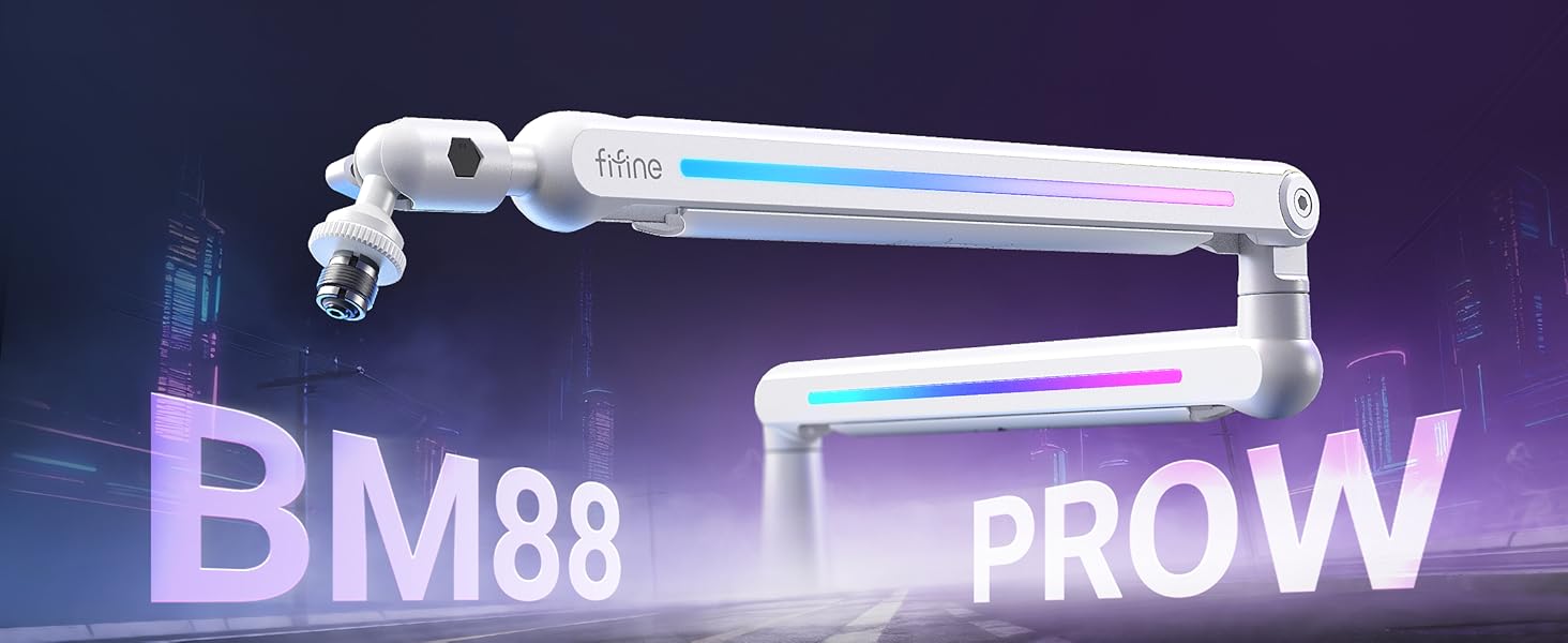 metal controllable rgb mic arm