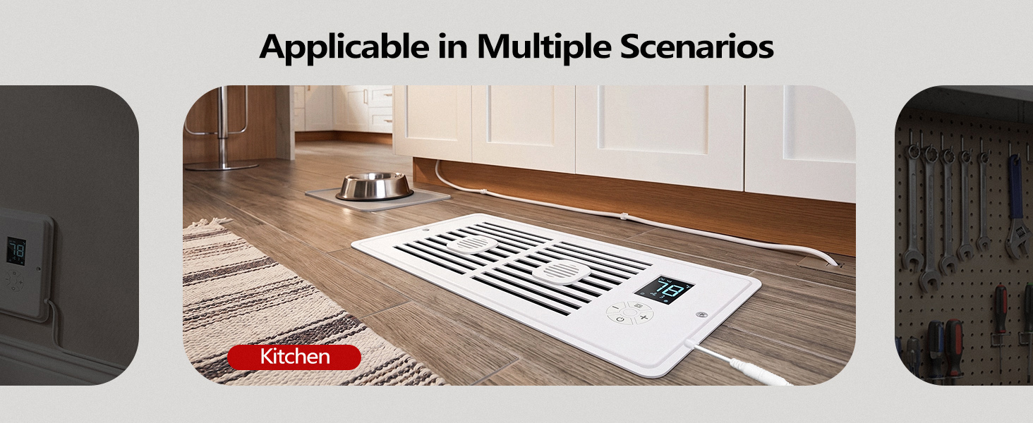floor vent fan booster
