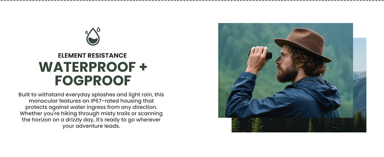 WATERPROOF + FOGPROOF