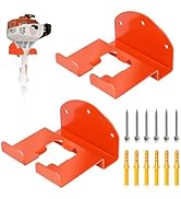 Mtanlo 2 Pack Garage Storage Organizer Trimmer Rack - Heavy Duty Power Tool Hanger for Grass Trim...