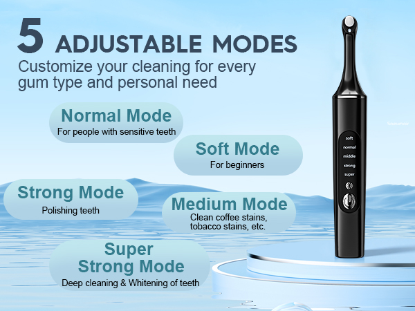 5 ADJUSTABLE MODES