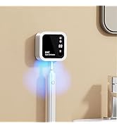 Electric Toothbrush Holders,Toothbrush Holder with Smart Drying and Cleaning for Bathrooms,Wall M...