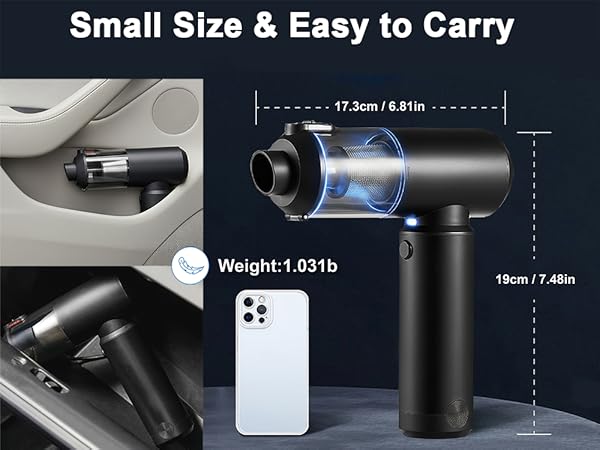 Vacuum Cleaner for Car 78000RPM Handheld Car Vacuum Cordless High Power 4-in-1 Air Blower Pump