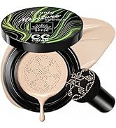 Cushion CC Cream Foundation Makeup with SPF 50+, Full Coverage Foundation Color Corrector, Moistu...