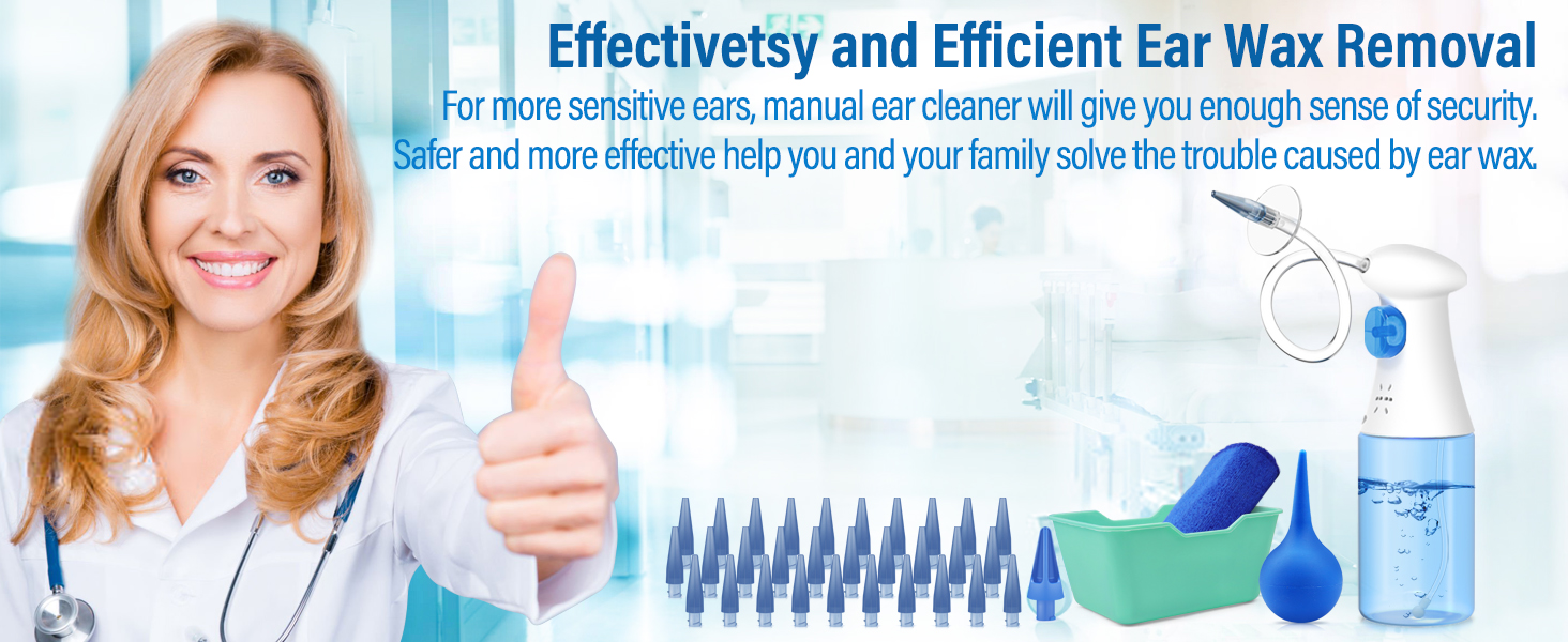 Ear Wax Removal Kit, Safe and Effective to Clean Ear Built Up Wax