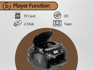 cd and cassette player