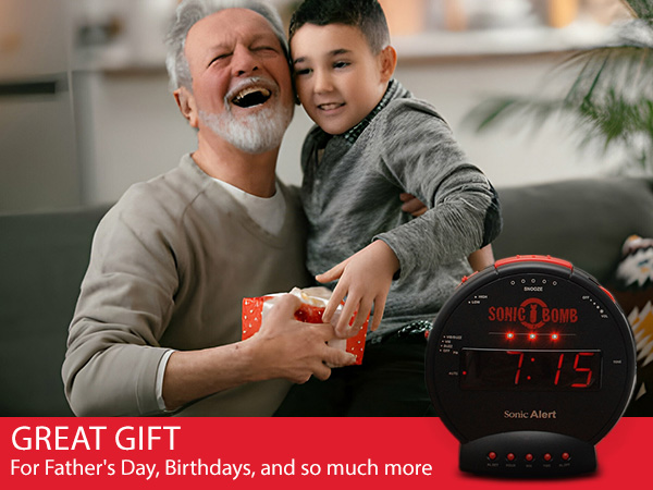 best alarm clock for heavy sleepers, sonic boom alarm clock, world's loudest alarm clock