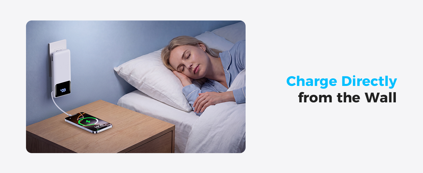 portable charger with wall plug