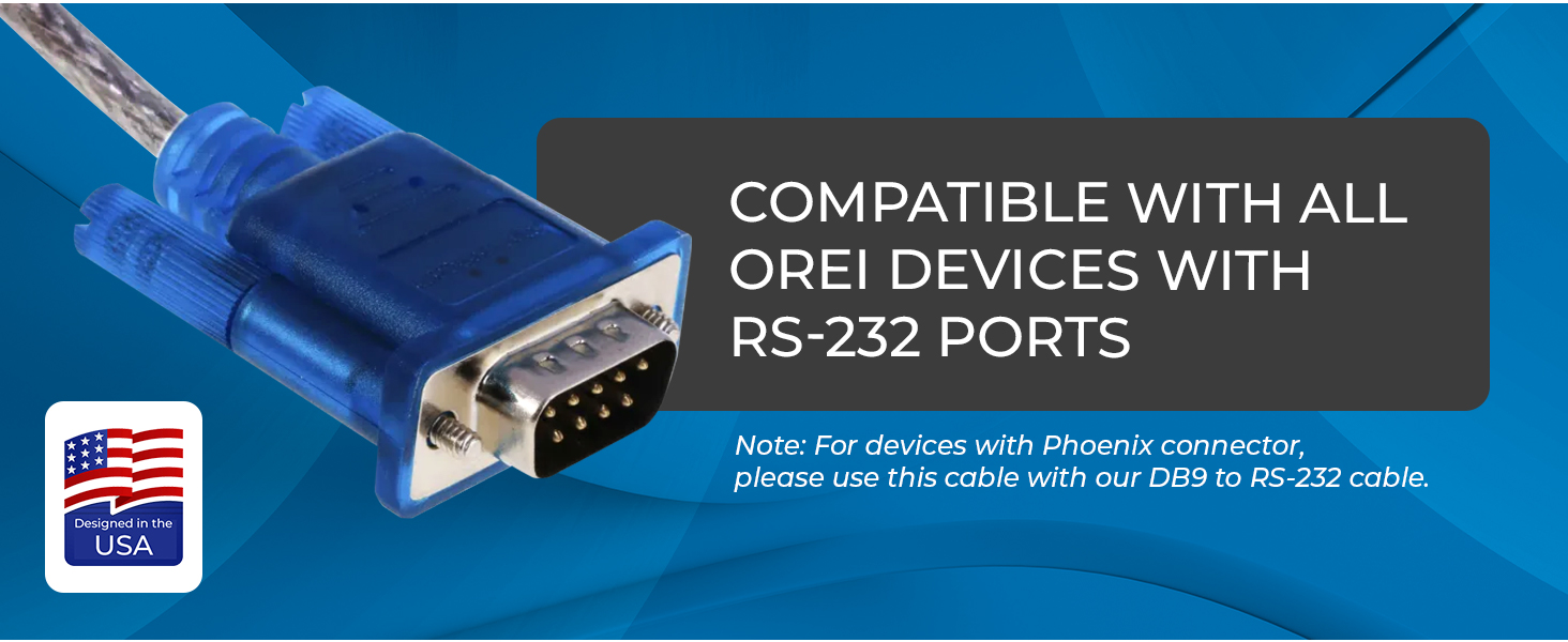 3 feet Long (USB-to-DB9)