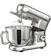 CKEMU Stand Mixer | Powerful 660W Motor | Large 6.5 Qt. Bowl | 6-Speed Control | Dishwasher-Safe ...