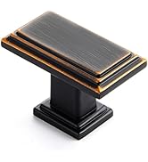Ravinte Oil Rubbed Bronze Cabinet Knobs 10 Pack Knobs for Cabinets and Drawers Rectangular Kitche...