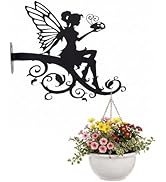 DOITOOL Hanging Plant Brackets Outdoor Fairy Plant Hangers Heavy Duty Iron Metal Wall Mount Brack...