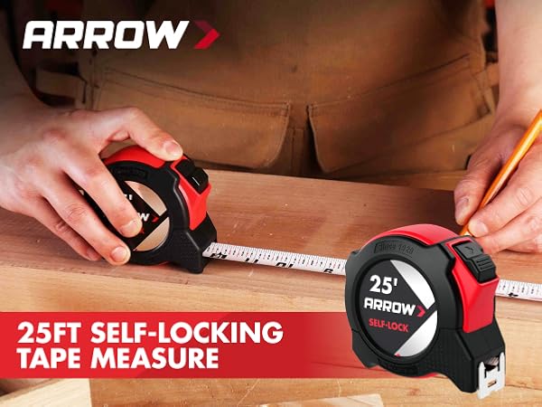 25FT SELF-LOCKING TAPE MEASURE