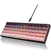 YOUSUOMASTER YK61-60% Mechanical Gaming Keyboard Wired, Hall Effect Switches, Adjustable Actuatio...