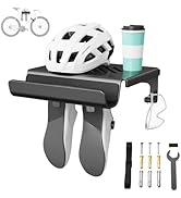 BEISHI Bike Wall Mount Rack Indoor Bike Storage Garage Bike Rack Wall Mount with Shelf and Hooks ...