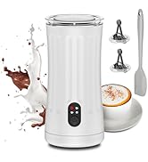 Ovetedot Milk Frother, Upgraded 4-in-1 Milk Frother and Steamer, Hot and Cold Foam Maker and Milk...