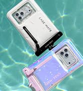 Case-Mate IP68 Waterproof Phone Pouch with Zip Pocket for 3 Cards &amp; Cash - Large Floating Phone C...