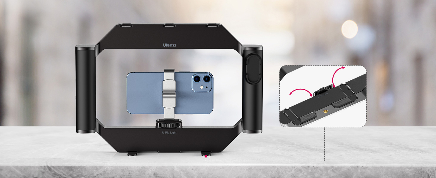 rig light cell phone stabilizer for video recording iphone rig smart phone ring light ulanzi rig