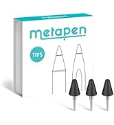 Metapen Tips (3pcs, Black) - Only Compatible with Metapen Stylus Pen M1 / M2 for Surface and G1 f...