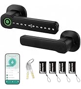 Leydebong Smart Door Lock with Fingerprint, IC Card and Keypad - 5-in-1 Keyless Entry Electronic ...