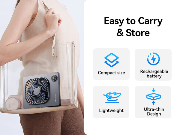 portable desk fan Small size easy to use