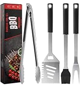 Griddle Accessories Kit - Grilling Accessories, Stainless Steel Heavy Duty Grill Tools Set with S...