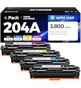 204A Toner Cartridge 4-Pack High Yield Replacement for HP 204A 204X CF510A CF511A CF512A CF513A C...