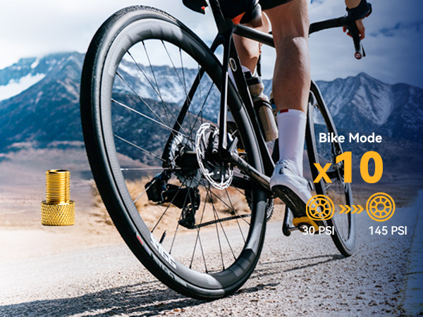 bike tire pump with pressure gauge