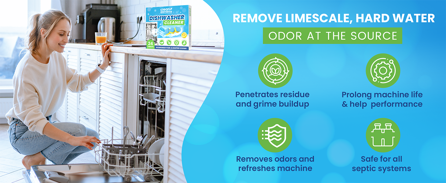 removes limescale hardwater grime clean dishes