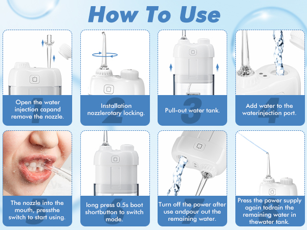 cordless water flosser