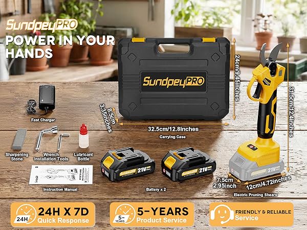 electric pruning shears cordless