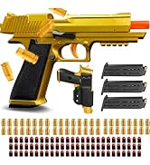 Soft Bullet Toy Gun with Ejecting Shells – Safe EVA Foam Bullets Toy Pistol, Educational Toy Gun ...