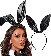 Leather bunny ears for women and girls