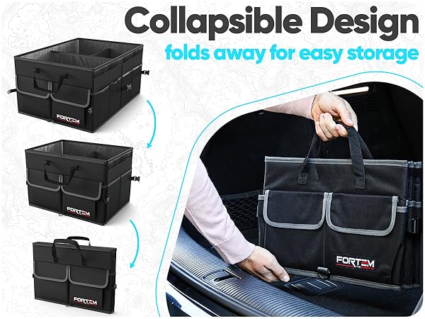 Foldable storage, perfect for groceries, car accessories, multiple sizes