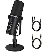 PROAR XLR/USB Dynamic Microphone,PC Computer Microphone for Podcasting,Vocal Recording,Live Strea...