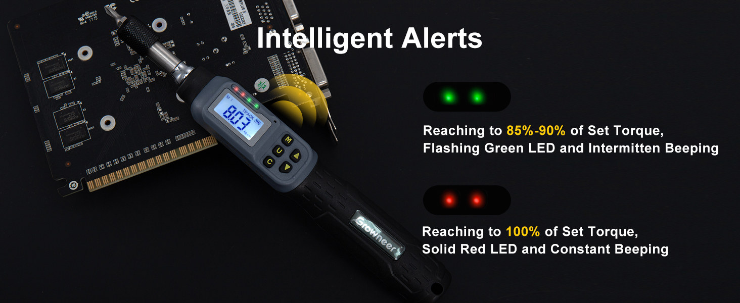 torque screwdriver with smart alerts