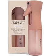 Kitsch Continuous Spray Bottle for Hair – Terracotta, 180ml | Fine Mister Spray Bottle &amp; Water Sp...