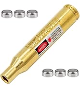 MOSANDON .30-06/25-06/270 Bore Sight Laser Red Dot Cartridge Laser bore Sighter with 2 Sets of Ba...