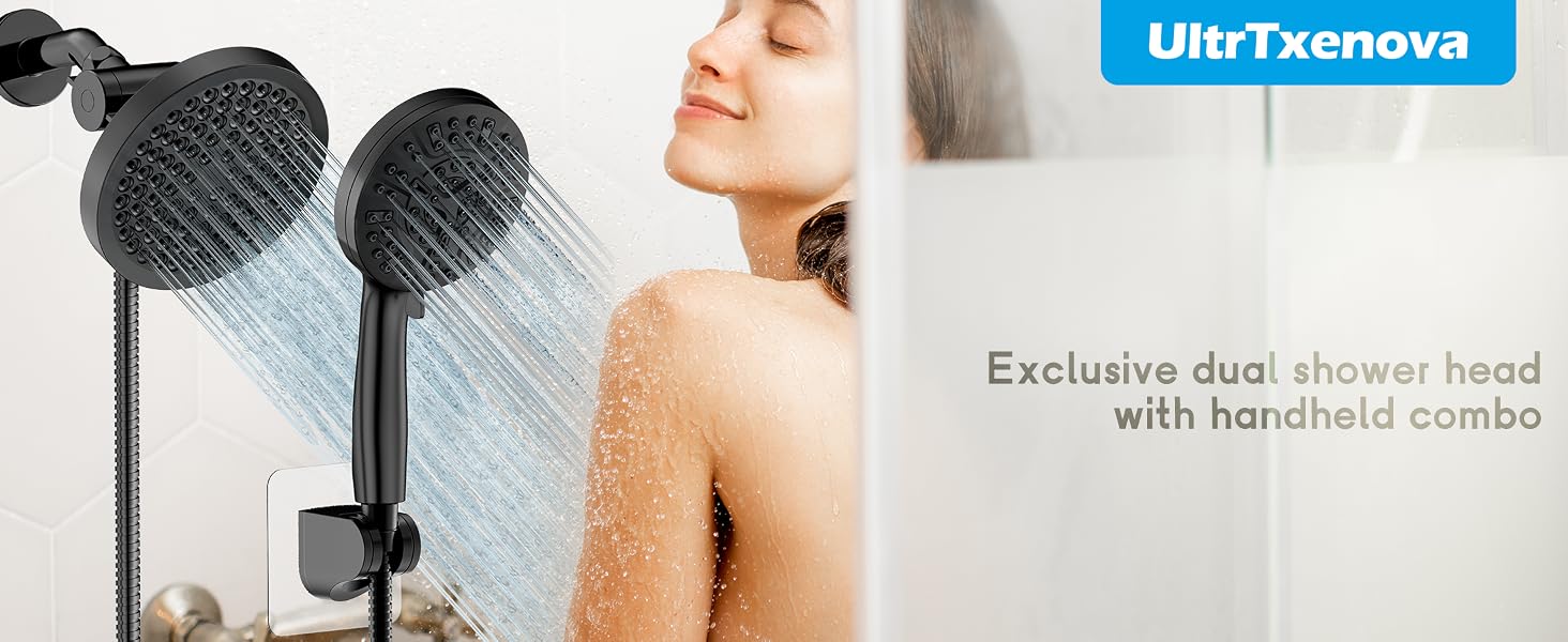 shower head with handheld combo