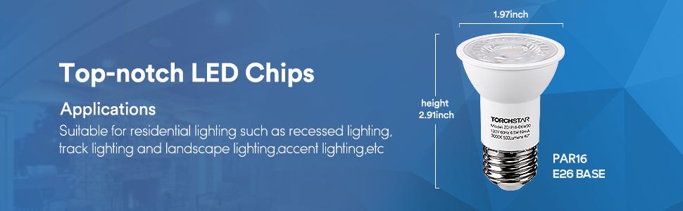 PAR16 Dimmable LED Spot Light Bulb