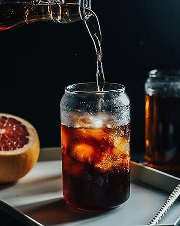 drinking glasses with bamboo lids